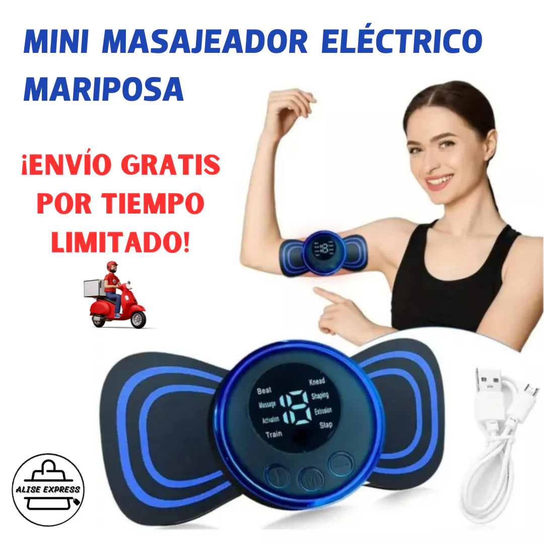 MINI MASAJEADOR SERVICAL ELECTRICO RECARGABLE USB + ENVIO GRATIS